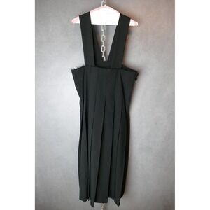 Comme des Garcons Pleated Jumper Dress Suspender Skirt‎ Black Minimalist M